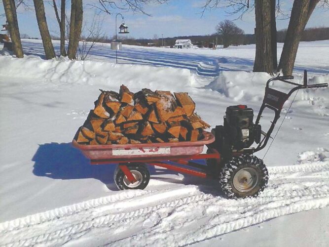 Turn a Snowblower Into a Firewood Cart